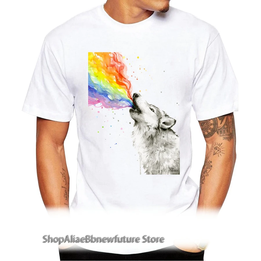 Wolf Howling Rainbow Men T-Shirt 2021 Summer Short Sleeve T Shirt Fashion Retro Printed Tee O-Neck Casua; Tops
Wolf Howling Rainbow Men T-Shirt 2021 Summer Short Sleeve T Shirt Fashion Retro Printed Tee O-Neck Casua; Tops