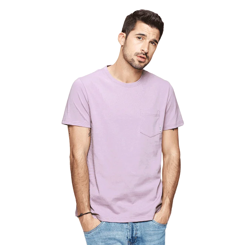 KUEGOU 100% cotton tshirt men Fashion pure color pocket t shirt summer simple Men's short sleeve T-shirt plus size BT-21631
KUEGOU 100% cotton tshirt men Fashion pure color pocket t shirt summer simple Men's short sleeve T-shirt plus size BT-21631