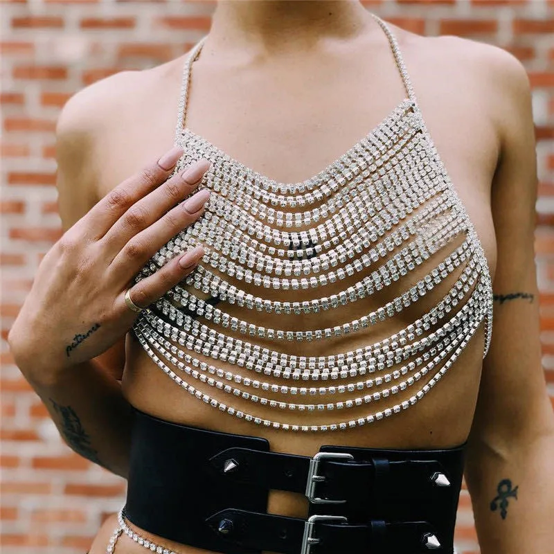 Sexy Rhinestone body jewelry women's all tassel sparkling crystal nightclub party dance body jewelry accessories body jewelry
Sexy Rhinestone body jewelry women's all tassel sparkling crystal nightclub party dance body jewelry accessories body jewelry