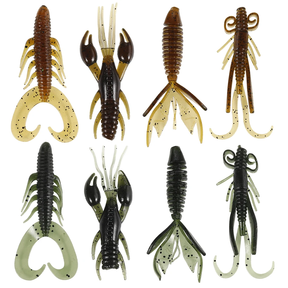 4pcs/lot Worms Fishing Lure Shaped 8g 6cm Wobblers Sets Shrimp Lure Silicone Bait Wobbler for Trolling Bass Fishing Tackle
4pcs/lot Worms Fishing Lure Shaped 8g 6cm Wobblers Sets Shrimp Lure Silicone Bait Wobbler for Trolling Bass Fishing Tackle