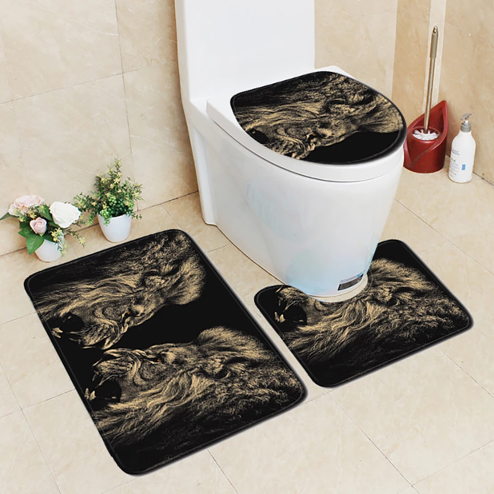 Animals Shower Curtain Carpet Set for Bathroom Toilet Cover Set of Bath Mats Bathroom Accessories Curtains for Home 4pcs / set
Animals Shower Curtain Carpet Set for Bathroom Toilet Cover Set of Bath Mats Bathroom Accessories Curtains for Home 4pcs / set