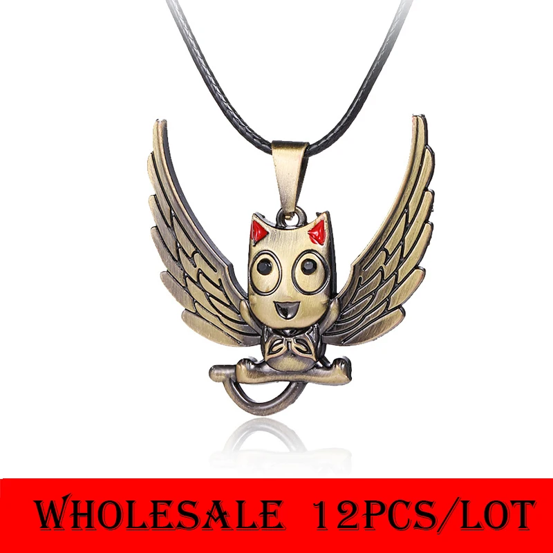 12pcs/lot Wholesale Cosplay Fairy Tail Necklace Cute Cat Pendant Necklaces Women Men Jewelry Accessories
12pcs/lot Wholesale Cosplay Fairy Tail Necklace Cute Cat Pendant Necklaces Women Men Jewelry Accessories