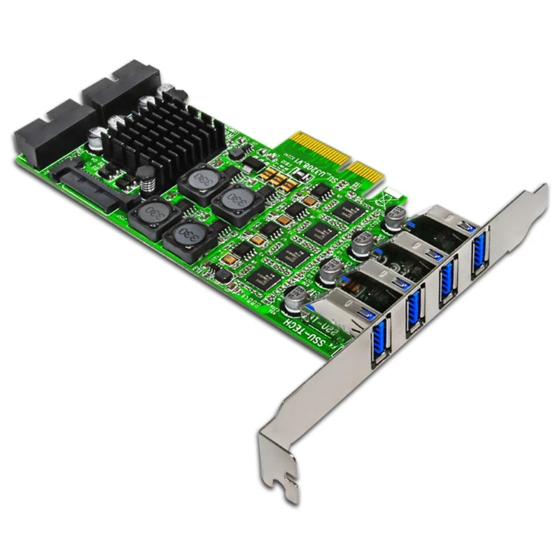 Карта расширения R91A PCI Express-pci-e для USB 3,0, 8 независимых разъемов Sata для управления питанием, порты USB, 4 канала для камеры
Карта расширения R91A PCI Express-pci-e для USB 3,0, 8 независимых разъемов Sata для управления питанием, порты USB, 4 канала для камеры