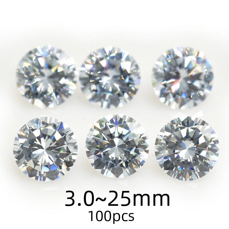 3.5~25mm 100pcs Round White Loose Cubic Zirconia AAAAA CZ Stone Beads High Quality 6.5 8.0mm
3.5~25mm 100pcs Round White Loose Cubic Zirconia AAAAA CZ Stone Beads High Quality 6.5 8.0mm
