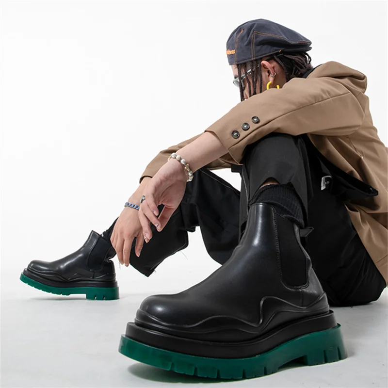 Boots Platform Shoes Genuine Leather Mens Chunky Boots For Men Male Shoes Leather Casuales Fashion Black Shoes Man Ankle Boots
Boots Platform Shoes Genuine Leather Mens Chunky Boots For Men Male Shoes Leather Casuales Fashion Black Shoes Man Ankle Boots