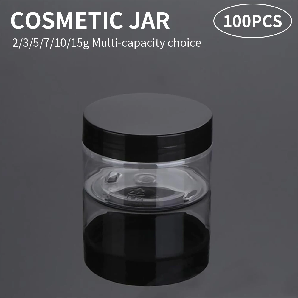 100Pcs Cosmetic Jar 2/3/5/7/10/15g Small Empty Cosmetic Refillable Bottles Plastic Eyeshadow Makeup Face Cream Jar Pot Containe
100Pcs Cosmetic Jar 2/3/5/7/10/15g Small Empty Cosmetic Refillable Bottles Plastic Eyeshadow Makeup Face Cream Jar Pot Containe