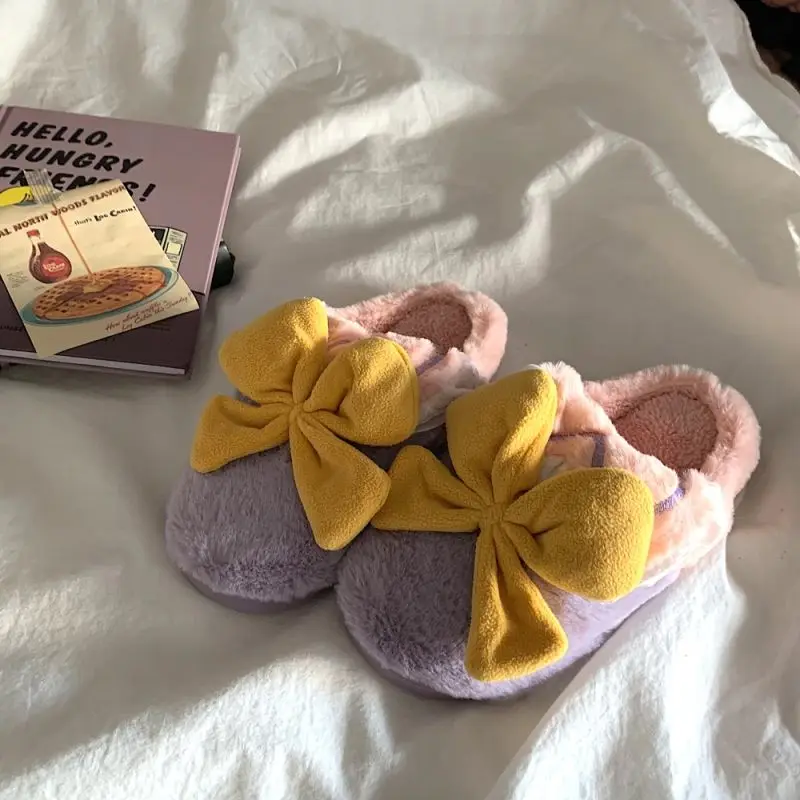 Тапки LLUUMIU с бантом, Мультяшные розовые плюшевые теплые, Нескользящие, плоская подошва, домашние тапочки, корейский стиль
Тапки LLUUMIU с бантом, Мультяшные розовые плюшевые теплые, Нескользящие, плоская подошва, домашние тапочки, корейский стиль