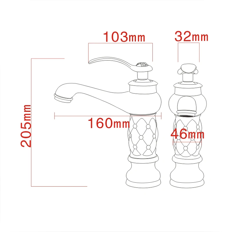 Gisha Bathroom Basin Faucets Classic Brass Diamond Faucet Single Handle Hot And Cold Tap Gold Crystal Mixer Washbasin Faucets
Gisha Bathroom Basin Faucets Classic Brass Diamond Faucet Single Handle Hot And Cold Tap Gold Crystal Mixer Washbasin Faucets