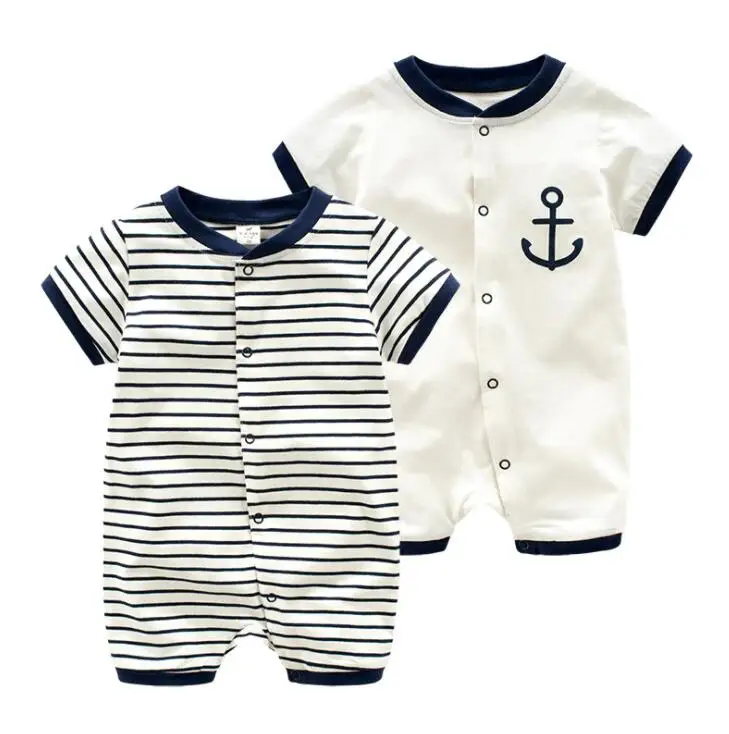 New Fashion Summer Newborn Navy Style Baby Romper Kids Boys Girls Sailor Jumpsuit+Hat 2Pcs Body Short-sleeve Anchor Printed Suit
New Fashion Summer Newborn Navy Style Baby Romper Kids Boys Girls Sailor Jumpsuit+Hat 2Pcs Body Short-sleeve Anchor Printed Suit