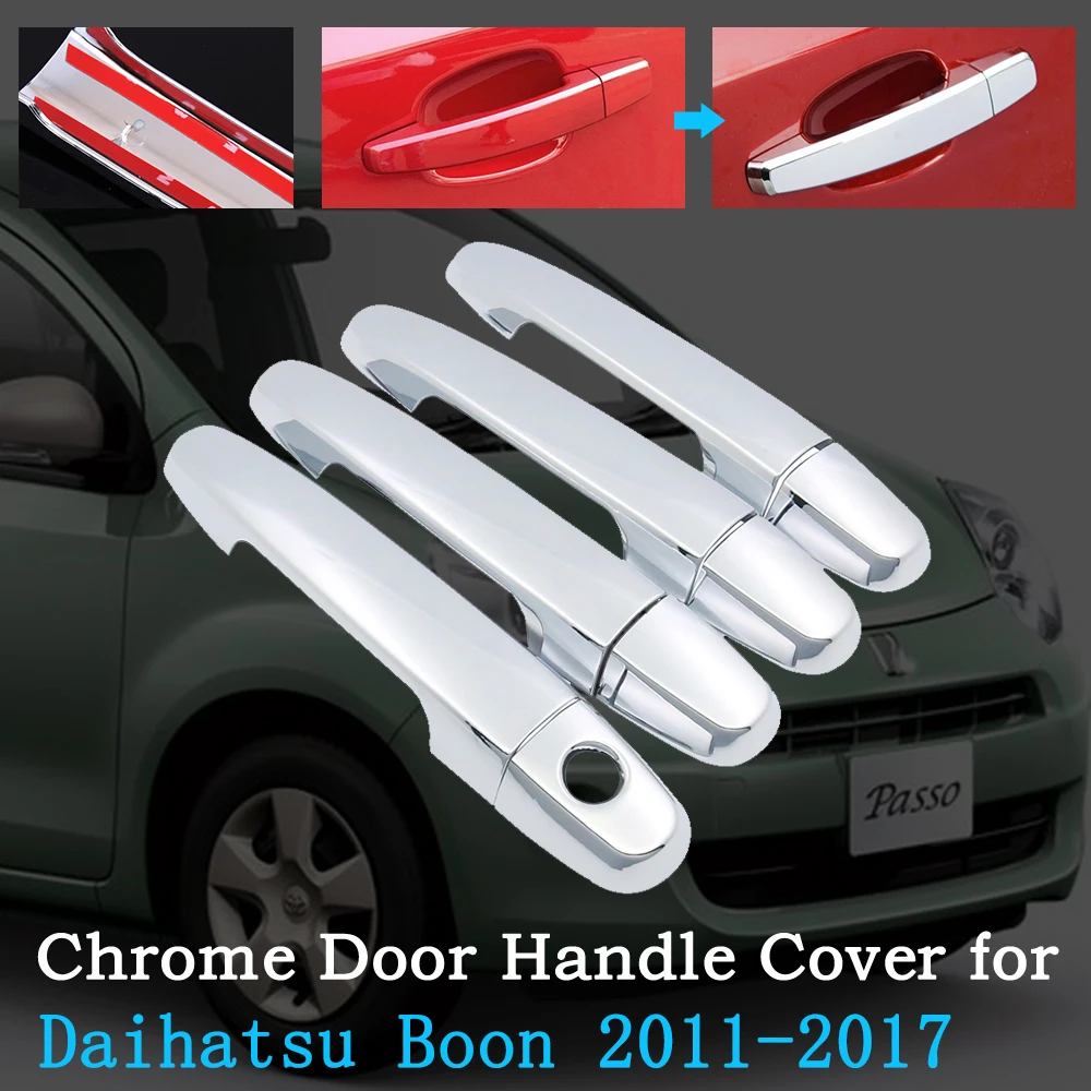 Chrome Car Door Handle Cover for Daihatsu Boon Sirion M600 2011~2017 Exterior Trim Set Car Accessories 2012 2013 2014 2015 2016
Chrome Car Door Handle Cover for Daihatsu Boon Sirion M600 2011~2017 Exterior Trim Set Car Accessories 2012 2013 2014 2015 2016