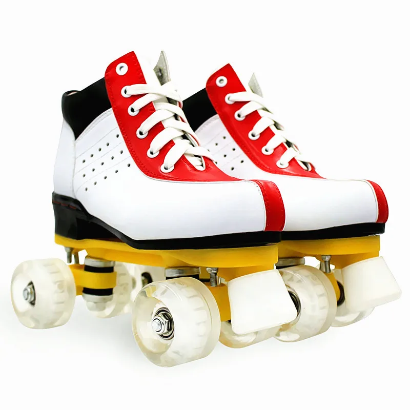 2021 High Quality Cowhide Leather Double Row Roller Skates Men Women Roller Shoes Flash Wheels Shoes 4 Wheels Patines Wrotki
2021 High Quality Cowhide Leather Double Row Roller Skates Men Women Roller Shoes Flash Wheels Shoes 4 Wheels Patines Wrotki