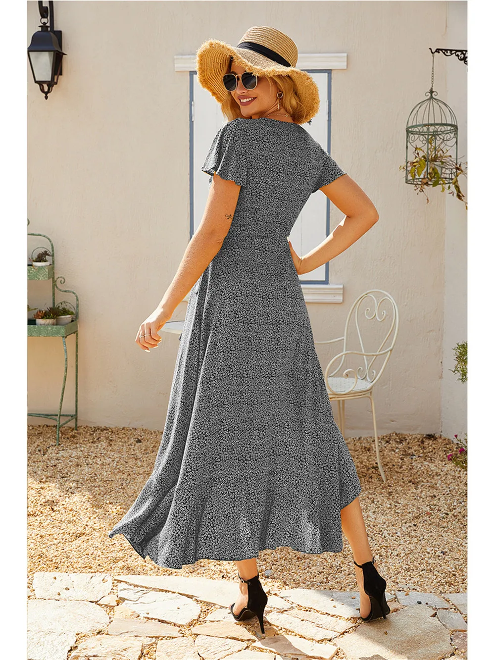 Women Beach Holiday Summer Dress 2021 Fashion Casual V Neck Short Sleeve Ruffle Irregular Dresses Gown Sundress Female Clothing
Women Beach Holiday Summer Dress 2021 Fashion Casual V Neck Short Sleeve Ruffle Irregular Dresses Gown Sundress Female Clothing