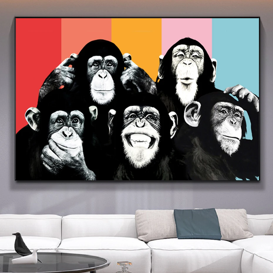 Nordic Creative Gorilla Cartoon Decorative Painting Poster Canvas Print Wall Art Children's Bedroom Corridor Home Decoration
Nordic Creative Gorilla Cartoon Decorative Painting Poster Canvas Print Wall Art Children's Bedroom Corridor Home Decoration