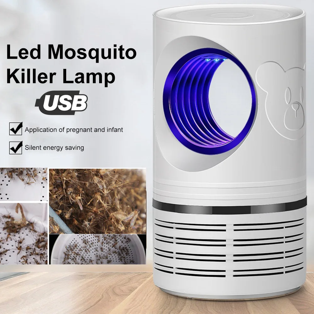 

LED Mosquito Trap Physical Mosquito Killer Repellent USB Flying Pests Repeller Lamp for Indoor and Outdoor