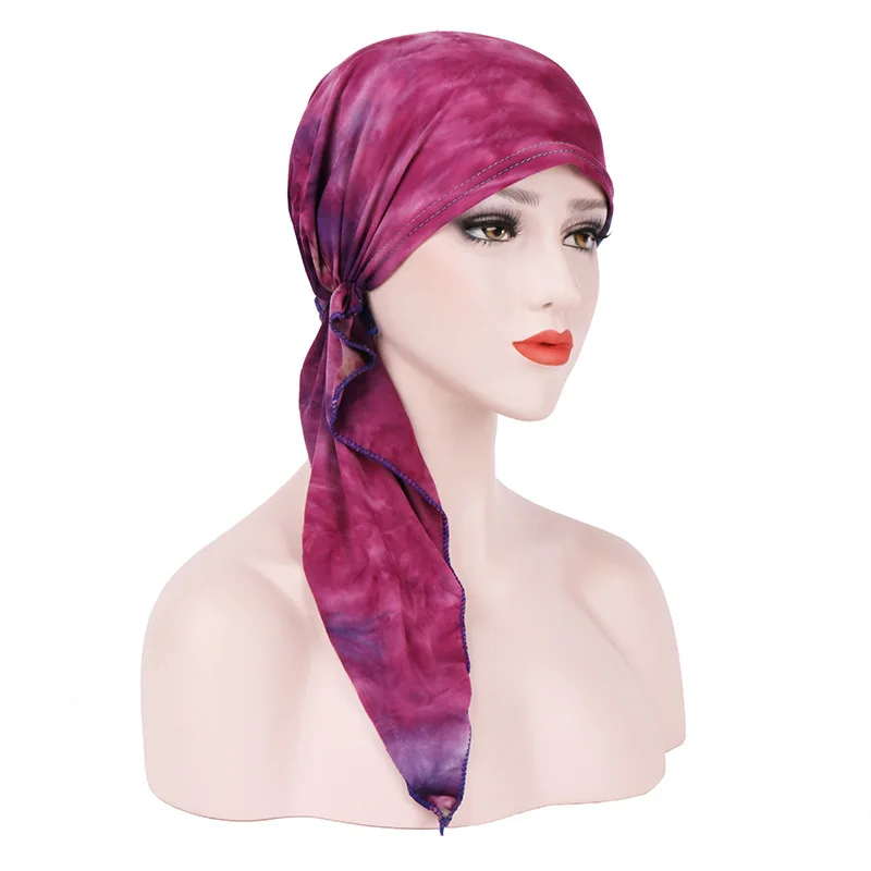 New European and American tie-dye curved floral caps Muslim Baotou caps Cotton double-sided pullover cap
New European and American tie-dye curved floral caps Muslim Baotou caps Cotton double-sided pullover cap