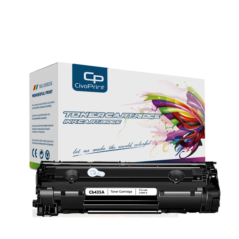 

Civoprint CB435A 35A CB 435A CB435 435 A toner cartridge for HP LaserJet P1005 P1006 P 1005 1006 P1009 printer powder