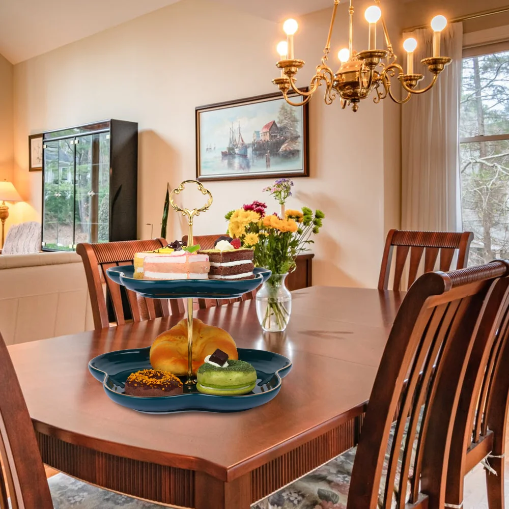 1pc Dessert Display Stand Double Layer Ceramic Elegant Cupcake Serving Tray
1pc Dessert Display Stand Double Layer Ceramic Elegant Cupcake Serving Tray