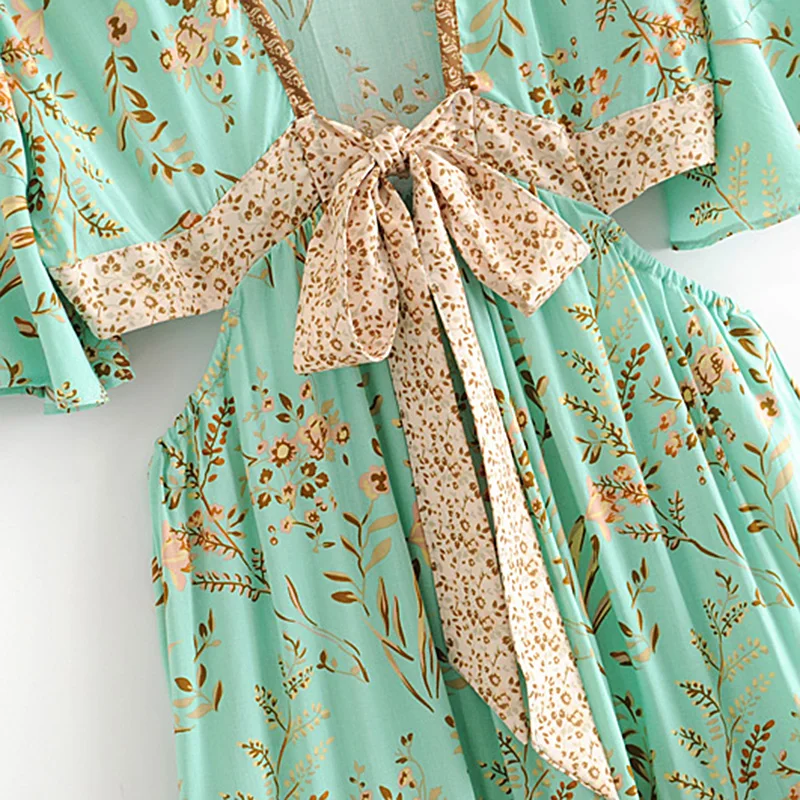 Women Boho Chic Summer Vintage Floral Print Backless Dress Women Fashion Sashes Asymmetrical Beach Dress Vestidos Mujer New 2020
Women Boho Chic Summer Vintage Floral Print Backless Dress Women Fashion Sashes Asymmetrical Beach Dress Vestidos Mujer New 2020