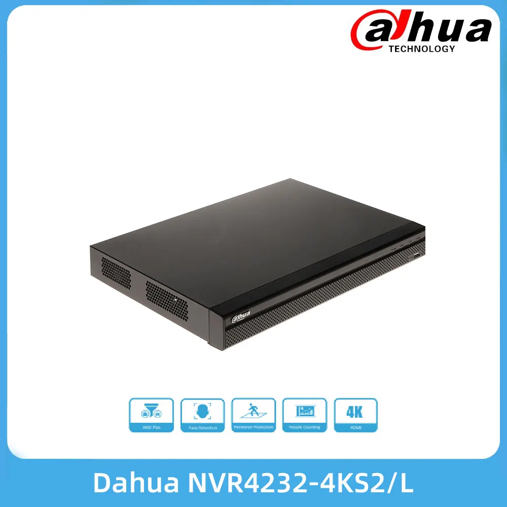 Dahua NVR4232-4KS2/L 32-канальный 1U 2HDDs сетевой видеорегистратор 080p H.264 H.265 AI Обнаружение лица IVS People Counti
Dahua NVR4232-4KS2/L 32-канальный 1U 2HDDs сетевой видеорегистратор 080p H.264 H.265 AI Обнаружение лица IVS People Counti