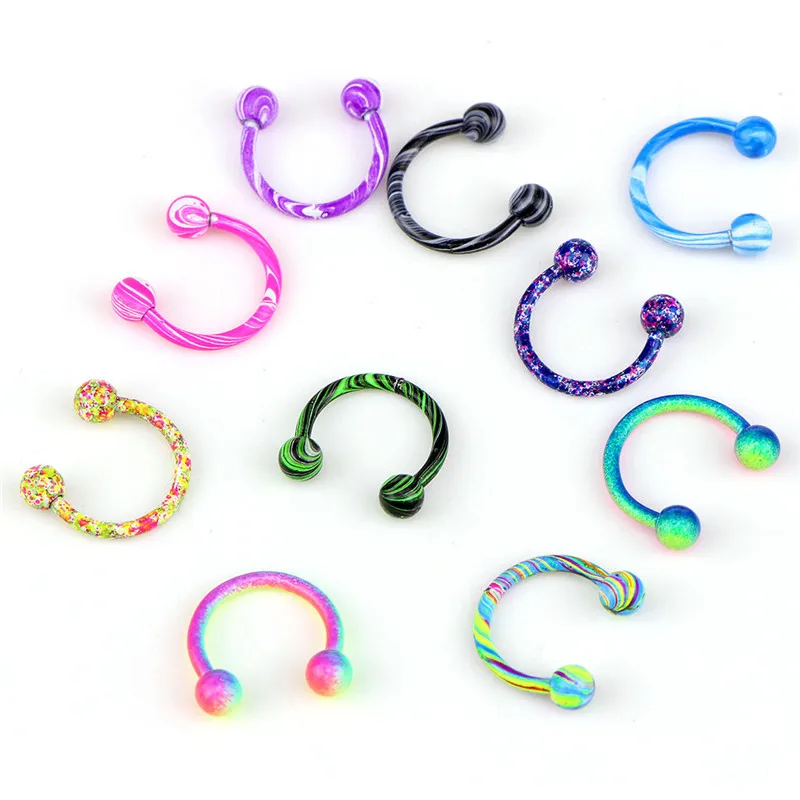 10pcs Septum Piercing Clip Jewelry Gift Fashion Fake Septum Titanium Nose Ring/Lip Nail Colorful Body Clip Hoop For Women
10pcs Septum Piercing Clip Jewelry Gift Fashion Fake Septum Titanium Nose Ring/Lip Nail Colorful Body Clip Hoop For Women