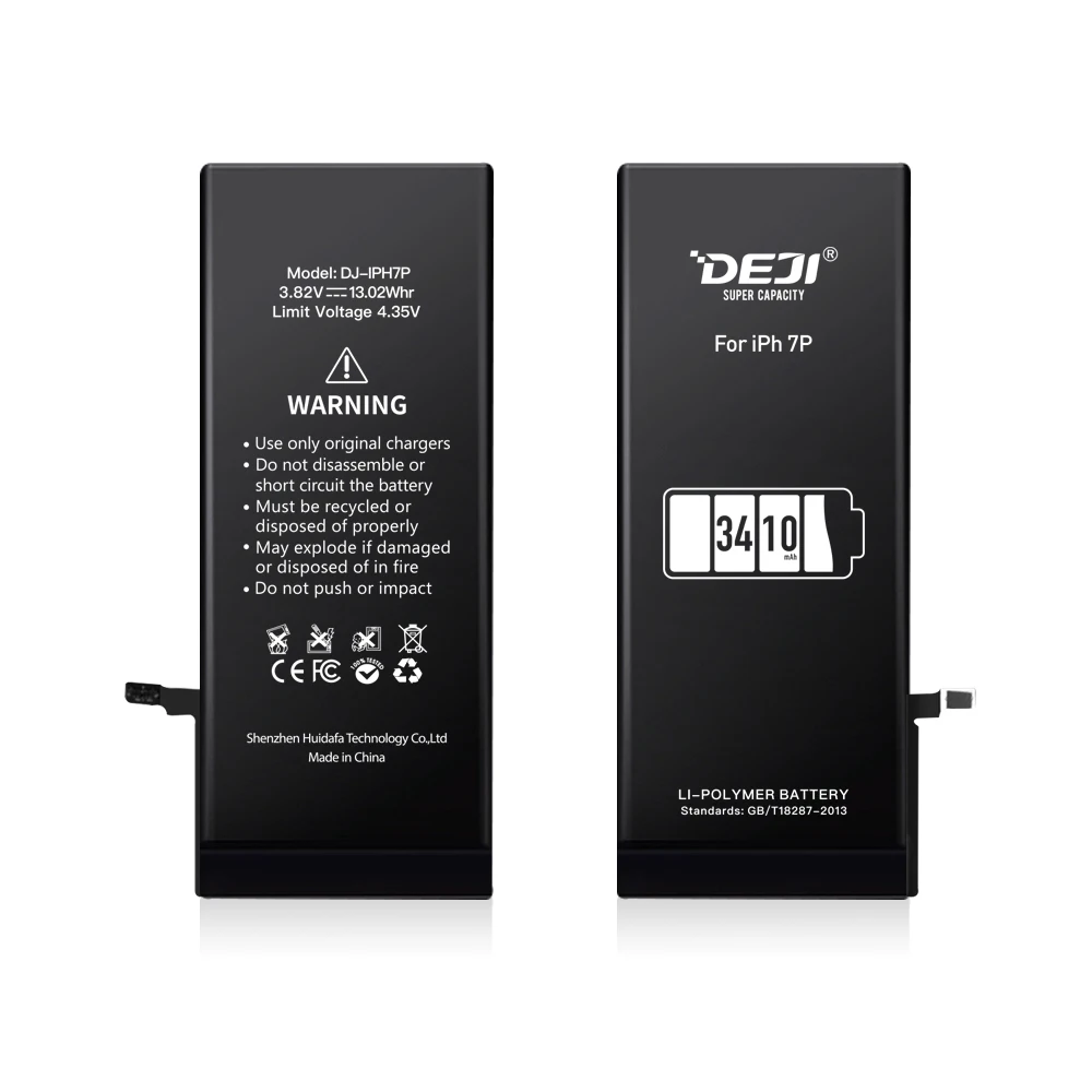DEJI Original Li-polymer High Capacity Battery For iPhone 7P/7Plus Replacement Real 3410mAh Internal Batteries Best Quality
DEJI Original Li-polymer High Capacity Battery For iPhone 7P/7Plus Replacement Real 3410mAh Internal Batteries Best Quality