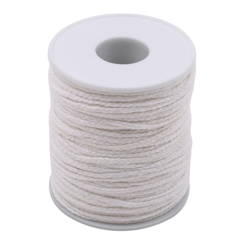 61m Environmentally Friendly Cotton Woven Candle Wick Birthday Candle Smoke-Free DIY Oil Lamp Candle Manufacturing Supplies
61m Environmentally Friendly Cotton Woven Candle Wick Birthday Candle Smoke-Free DIY Oil Lamp Candle Manufacturing Supplies