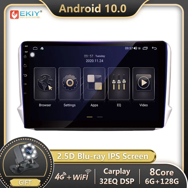 EKIY Blu-Ray IPS DSP Android 10 автомобильный Радио мультимедийный плеер для Peugeot 2008 автомобильный DVD плеер 2015-2018 с Bluetooth DVD плеер
EKIY Blu-Ray IPS DSP Android 10 автомобильный Радио мультимедийный плеер для Peugeot 2008 автомобильный DVD плеер 2015-2018 с Bluetooth DVD плеер