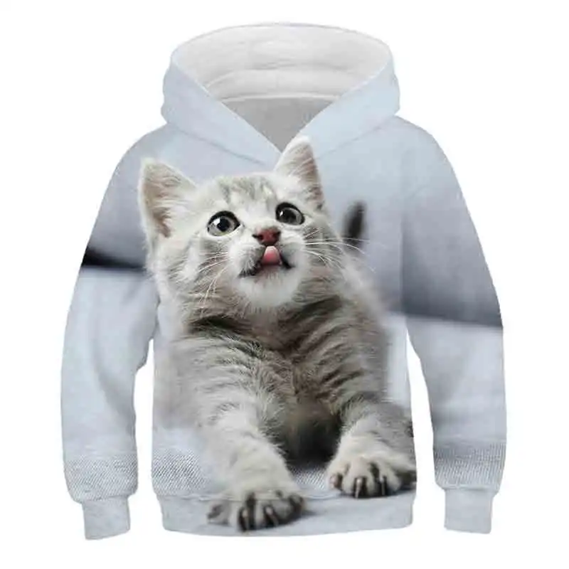 Latest Spring and Autumn Harajuku Long Sleeve Top 3D Two Cat Print Hoodie Boys Girls Fashion Streetwear Cute Pullover Jacket
Latest Spring and Autumn Harajuku Long Sleeve Top 3D Two Cat Print Hoodie Boys Girls Fashion Streetwear Cute Pullover Jacket