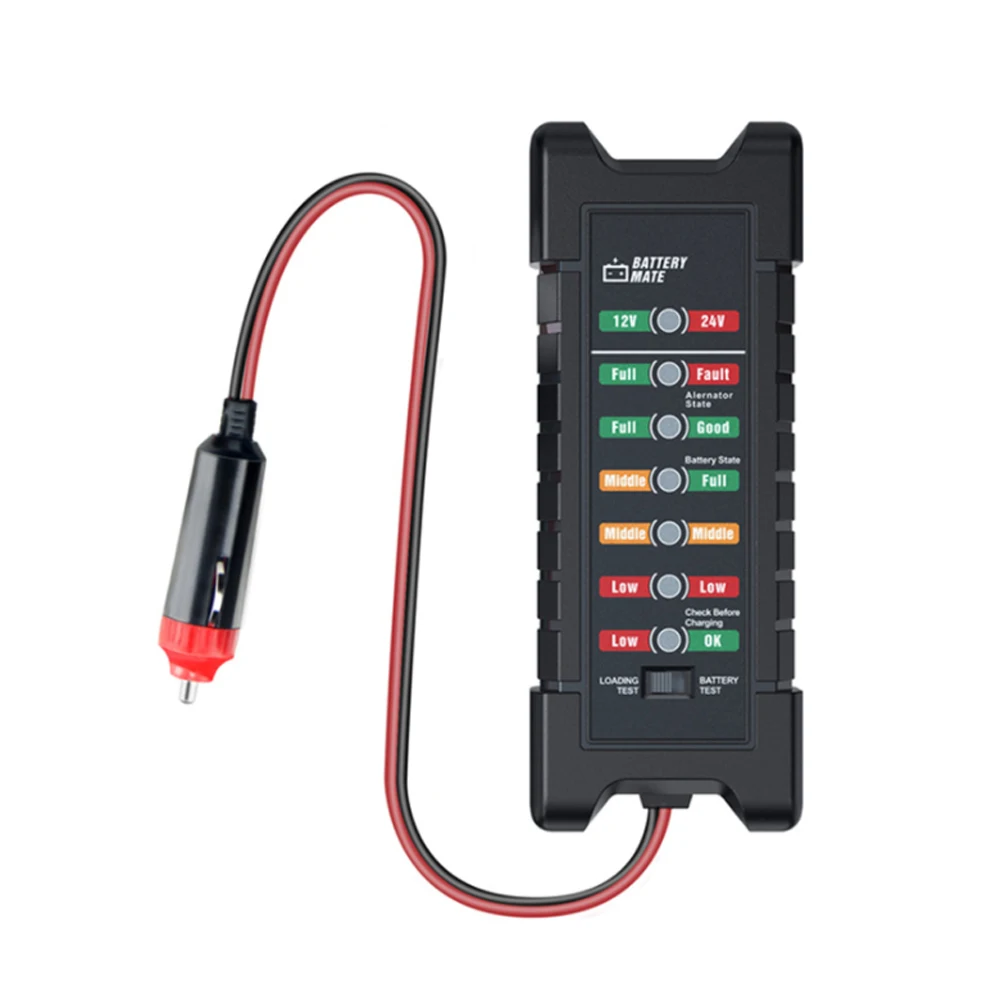 Newest BM420 Battery Tester 12~24V Cigarette lighter Version Car Digital 6 LED Light Alternator Auto Battery Analyzer Diagnostic
Newest BM420 Battery Tester 12~24V Cigarette lighter Version Car Digital 6 LED Light Alternator Auto Battery Analyzer Diagnostic