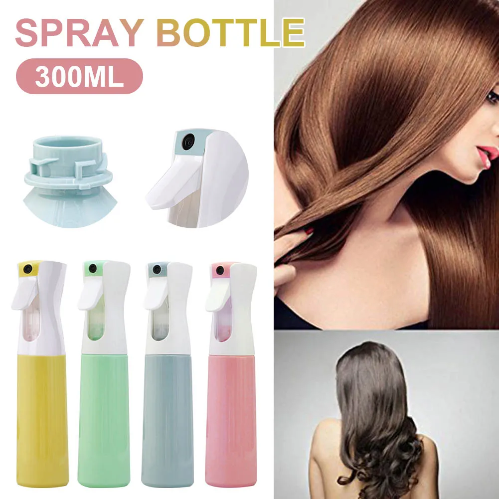 300ML Spray Bottle Fine Mist Hair Spray Bottle Continuous Water Mister for Hairstyling Watering Plant Mister
300ML Spray Bottle Fine Mist Hair Spray Bottle Continuous Water Mister for Hairstyling Watering Plant Mister