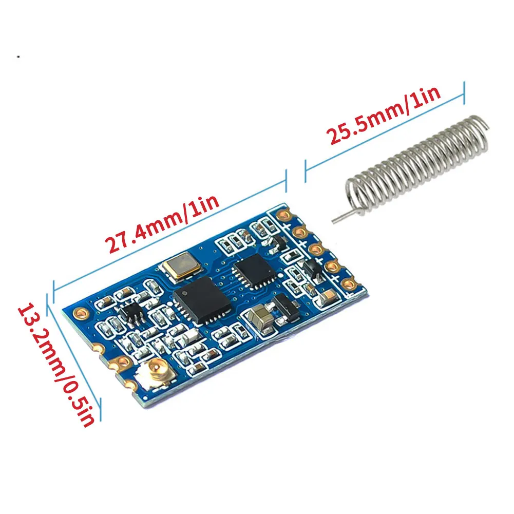 433Mhz SI4463 SI4438 HC-12 Wireless Serial Port Module 1000M Replace Bluetooth\1000M Distance Transmission Module 2PCS Hot 
433Mhz SI4463 SI4438 HC-12 Wireless Serial Port Module 1000M Replace Bluetooth\1000M Distance Transmission Module 2PCS Hot