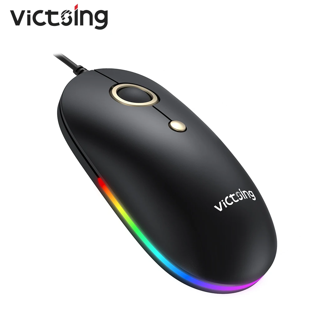 VictSing Wired Gaming Mouse Mice RGB USB Silent Slim Ergonomic Computer Mice 1600DPI Optical For Laptop, PC, Notebook, Macbook
VictSing Wired Gaming Mouse Mice RGB USB Silent Slim Ergonomic Computer Mice 1600DPI Optical For Laptop, PC, Notebook, Macbook