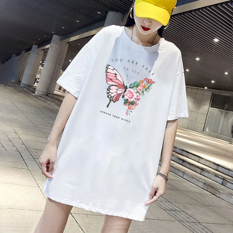 Dress Free Butterfly Print Mini Ladies Loose Summer T-Shirt Dresses Korean Short Sleeve Streetwear Casual Pullover New
Dress Free Butterfly Print Mini Ladies Loose Summer T-Shirt Dresses Korean Short Sleeve Streetwear Casual Pullover New