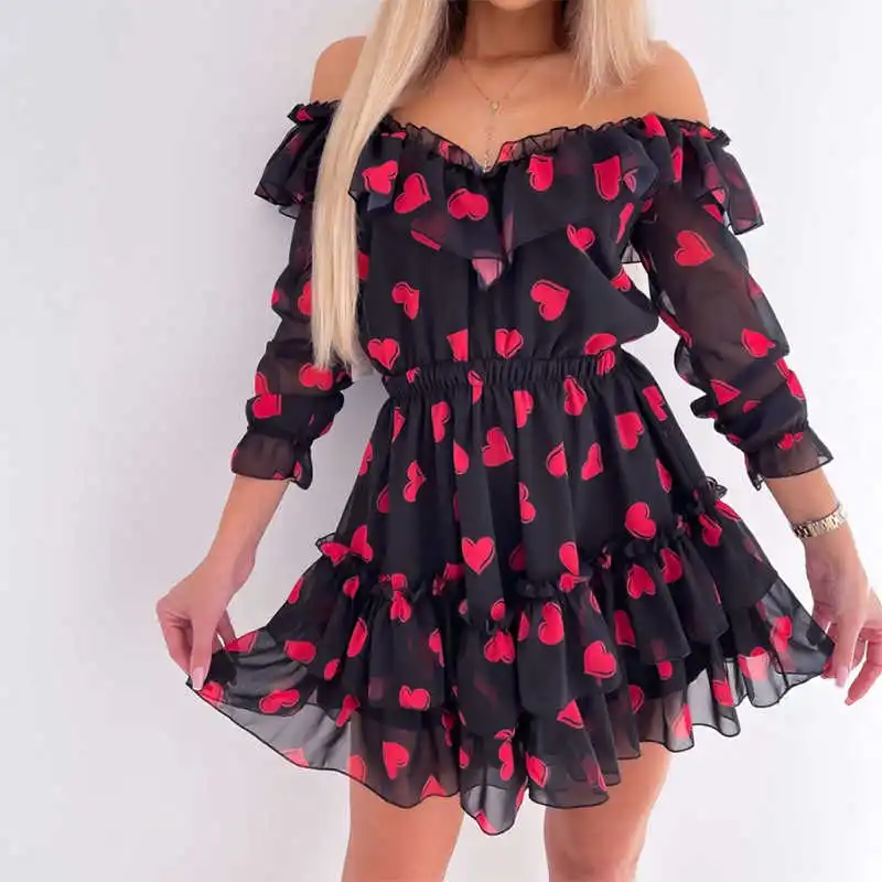 Women the shoulder drooling flower imprint dressed 2021 spring long sleeved sleeve dressed as girly party girl chiffon beach
Women the shoulder drooling flower imprint dressed 2021 spring long sleeved sleeve dressed as girly party girl chiffon beach