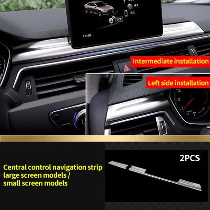 Навигационная полоса, модели экранов, литьевая отделка для Audi из нержавеющей стали 2018, 2 шт., A4l 2017, центральный
Навигационная полоса, модели экранов, литьевая отделка для Audi из нержавеющей стали 2018, 2 шт., A4l 2017, центральный