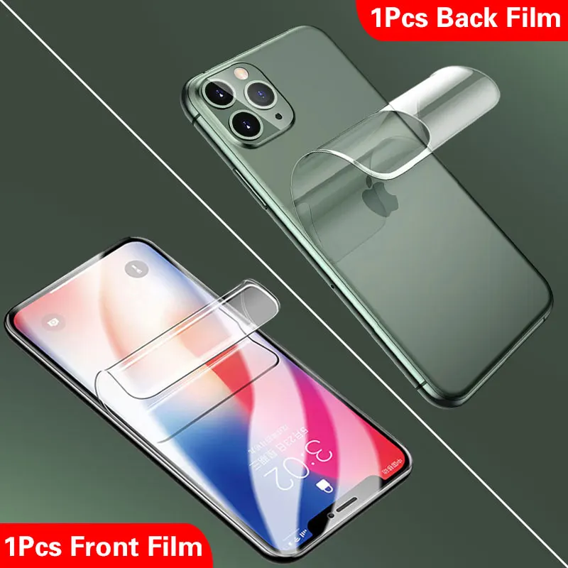 9999D Full Cover Hydrogel Film on For iPhone 12 11 Pro Max Screen Protector Back Film For iPhone Xs Max X XR 6 7 8 Plus 12 Mini
9999D Full Cover Hydrogel Film on For iPhone 12 11 Pro Max Screen Protector Back Film For iPhone Xs Max X XR 6 7 8 Plus 12 Mini