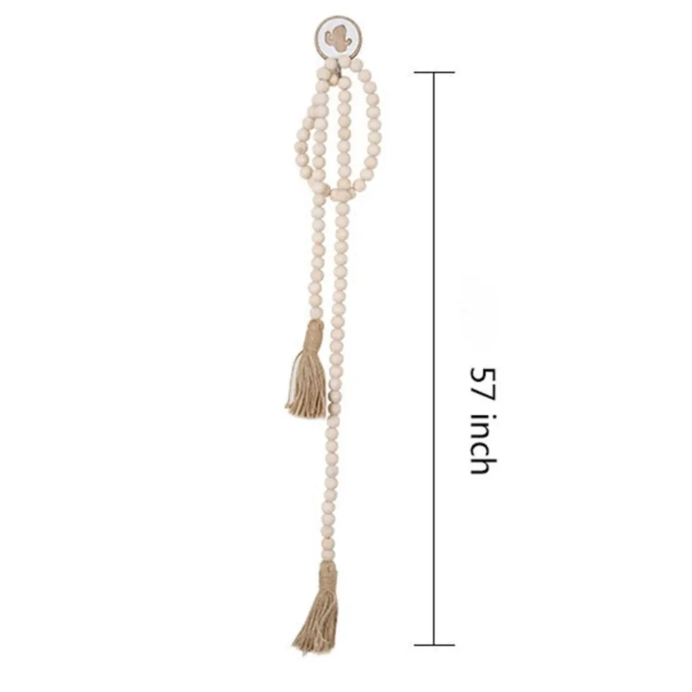 Wooden Bead Wall Hanging Boho Gift Rustic Tassel Wood Bead Garlands Hemp Rope Tassel Home Decoration
Wooden Bead Wall Hanging Boho Gift Rustic Tassel Wood Bead Garlands Hemp Rope Tassel Home Decoration