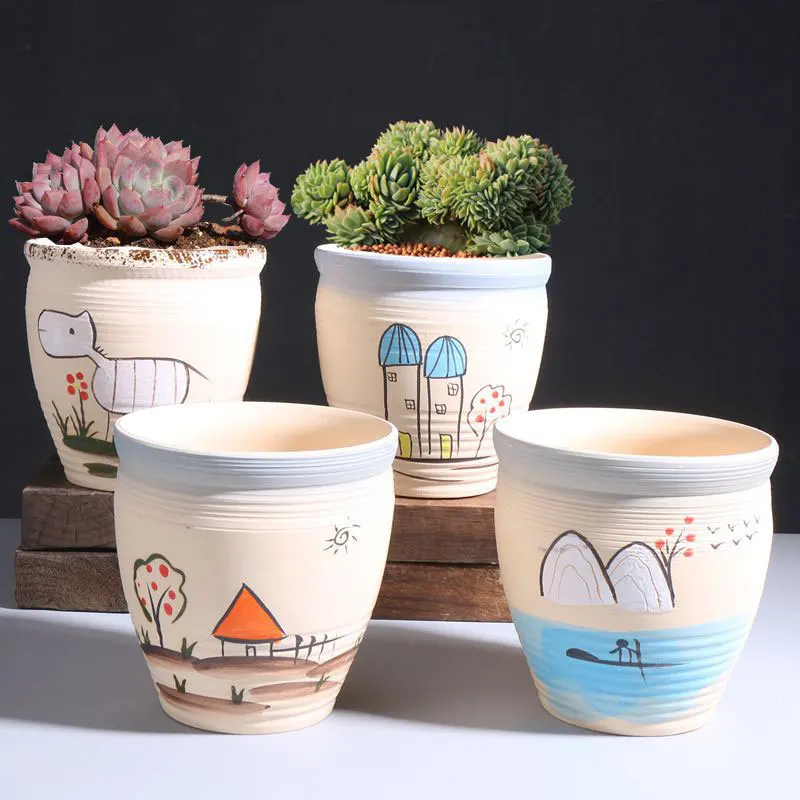 Ceramics Flower Pot Chinese Style Cute Colorful Pattern For Garden Plant Pots Modern Corrosionproof Durable Cachepot For Flowers
Ceramics Flower Pot Chinese Style Cute Colorful Pattern For Garden Plant Pots Modern Corrosionproof Durable Cachepot For Flowers