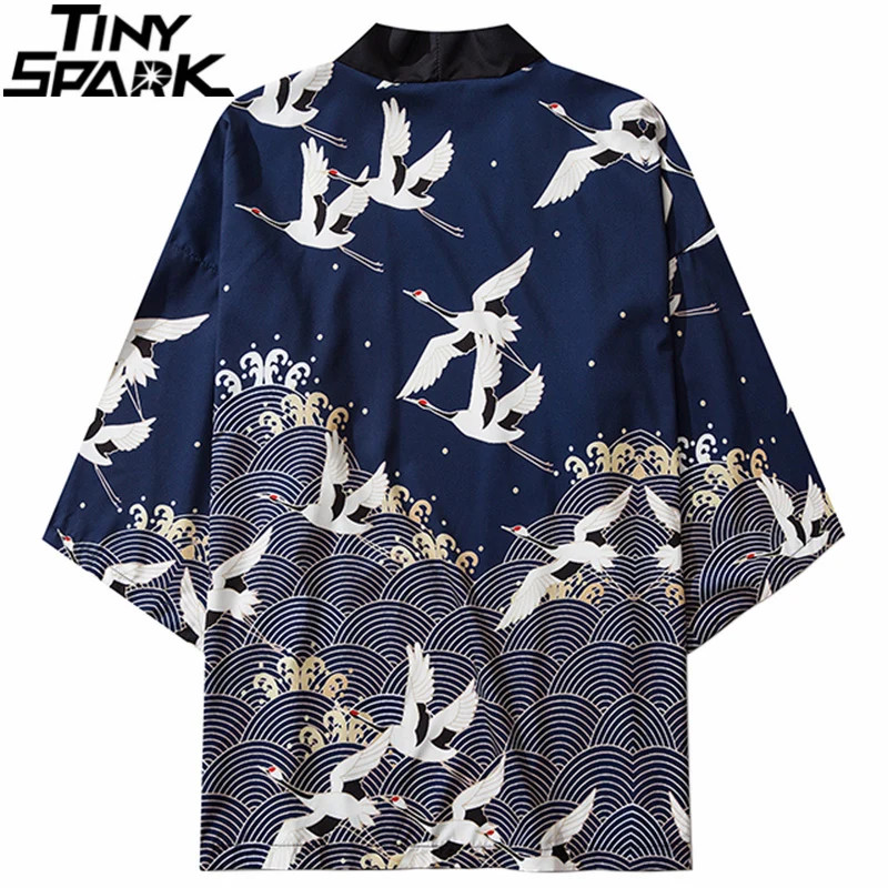 Japanese Kimono Jacket Crane Printed Harajuku 2021 Hip Hop Men Japan Style Streetwear Jacket Autumn Thin Clothing Loose Kimono
Japanese Kimono Jacket Crane Printed Harajuku 2021 Hip Hop Men Japan Style Streetwear Jacket Autumn Thin Clothing Loose Kimono