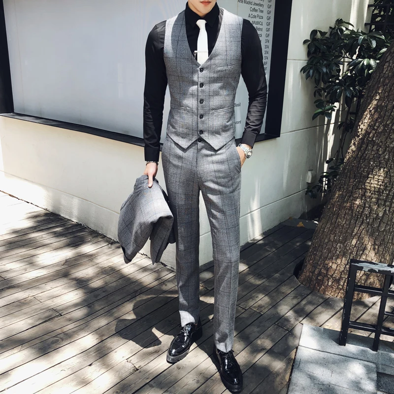 New Fashion Boutique Mens Plaid Casual Business Suit Trousers Male High-end Brand Plaid Slim Casual Suit Pants Wedding Dress
New Fashion Boutique Mens Plaid Casual Business Suit Trousers Male High-end Brand Plaid Slim Casual Suit Pants Wedding Dress