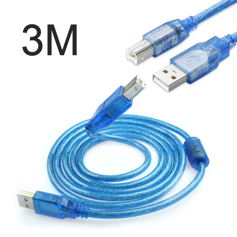 Кабель для принтера 3 м USB 2 0 тип A-B штекер-штекер Canon Epson HP ZJiang принтер этикеток