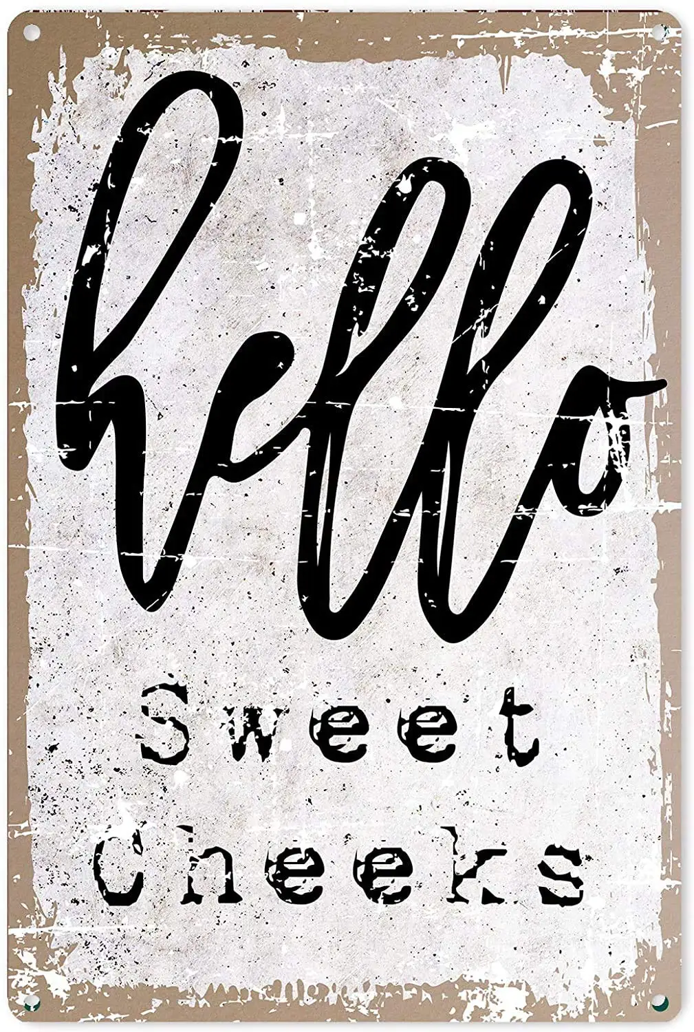 Funny Bathroom Quote Metal Wall Decor - Vintage Hello Sweet Cheeks for Office/Home/Classroom Bathroom Decor Gifts - Best Rusti
Funny Bathroom Quote Metal Wall Decor - Vintage Hello Sweet Cheeks for Office/Home/Classroom Bathroom Decor Gifts - Best Rusti