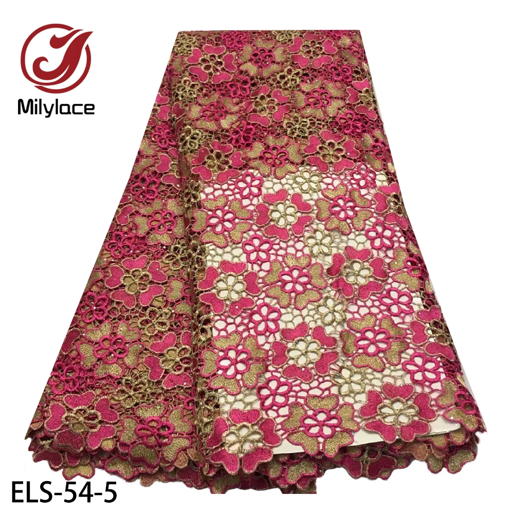 Fashion African Guipure Net Cord Lace Fabric Stoned Nigerian Water Soluble Cord Lace Fabric for Dress ELS-54
Fashion African Guipure Net Cord Lace Fabric Stoned Nigerian Water Soluble Cord Lace Fabric for Dress ELS-54
