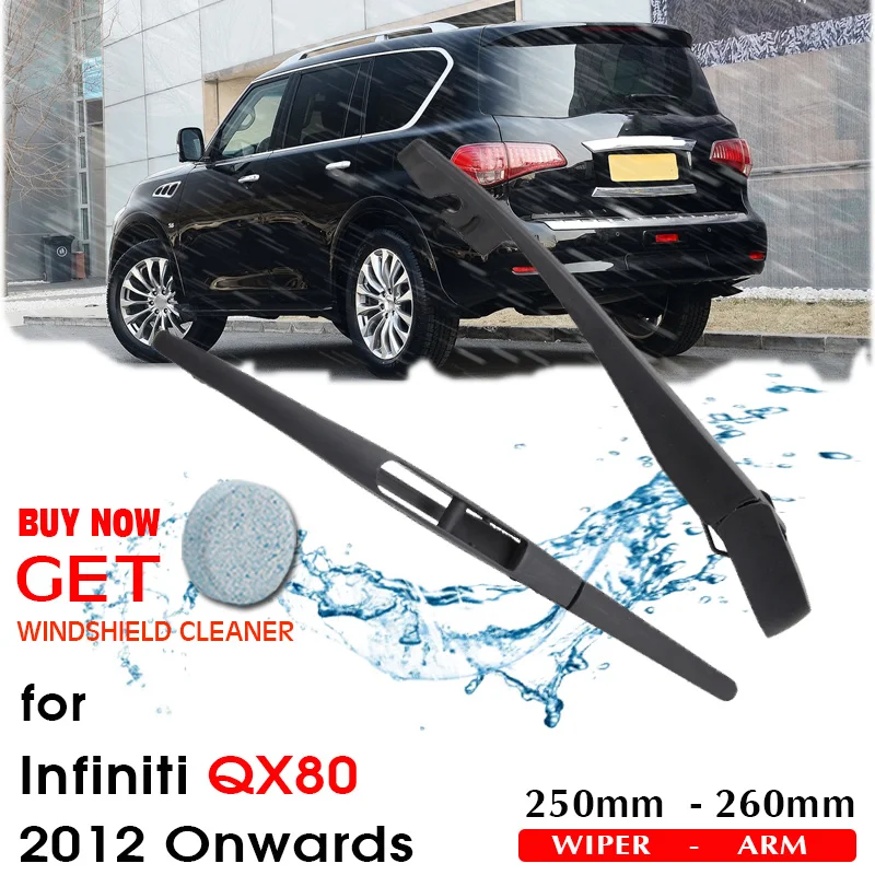 Car Wiper Blade Rear Back Window Windscreen Windshield Wipers Auto Accessories For Infiniti QX80 Hatchback 250mm 2012 Onwards
Car Wiper Blade Rear Back Window Windscreen Windshield Wipers Auto Accessories For Infiniti QX80 Hatchback 250mm 2012 Onwards