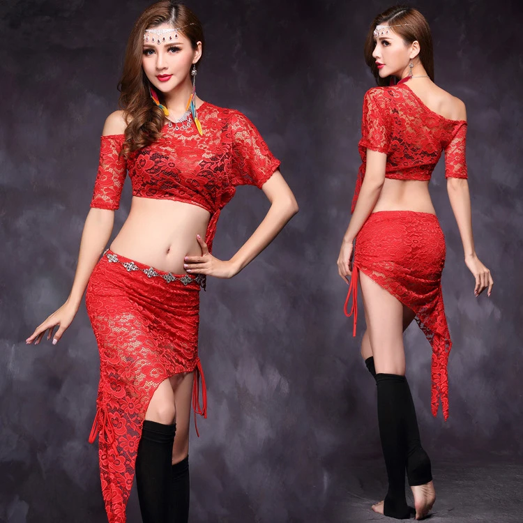 Belly Dance Costume Practice Wear Slim Women New Lace Top Short Skirt 2 Pcs Oriental Dancing Group Practice Training Clothes New
Belly Dance Costume Practice Wear Slim Women New Lace Top Short Skirt 2 Pcs Oriental Dancing Group Practice Training Clothes New
