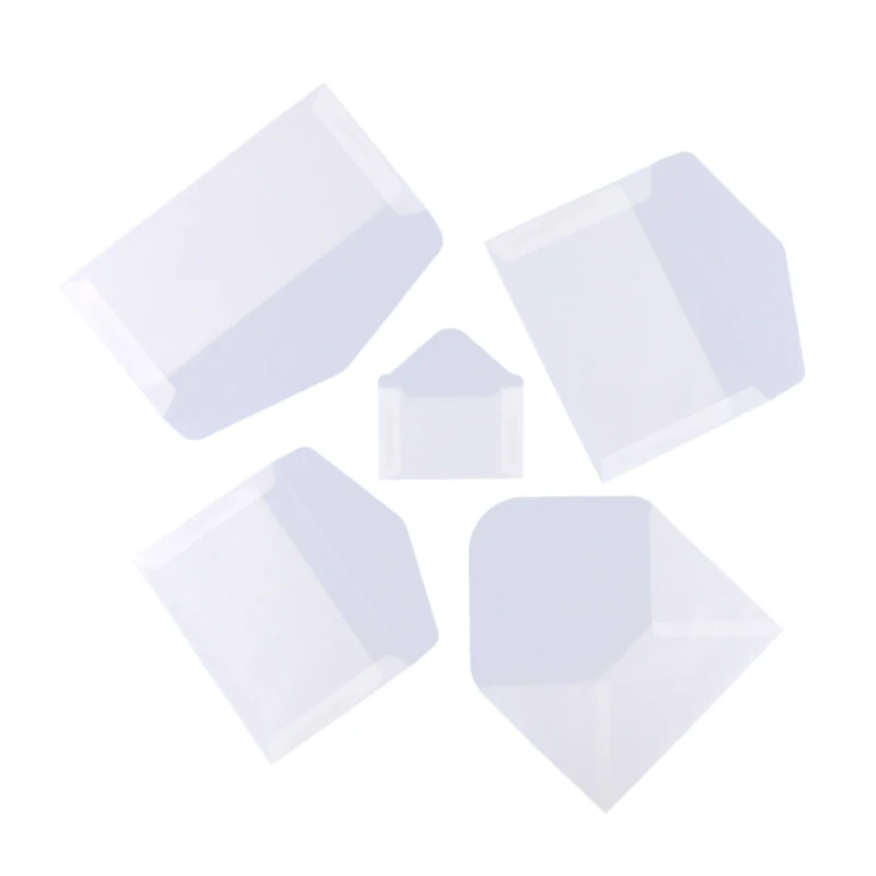 50Pcs Wholesale Transparent envelope sulfuric acid paper postcard envelope antique blank translucent Stationery writing tool 
50Pcs Wholesale Transparent envelope sulfuric acid paper postcard envelope antique blank translucent Stationery writing tool