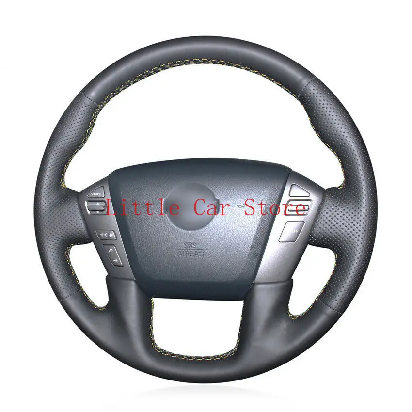 For Nissan Patrol Armada 2013-2019 NV Cargo NV Passenger DIY Hand-stitch Car Steering Wheel Cover Black Leather Car Accessories
For Nissan Patrol Armada 2013-2019 NV Cargo NV Passenger DIY Hand-stitch Car Steering Wheel Cover Black Leather Car Accessories