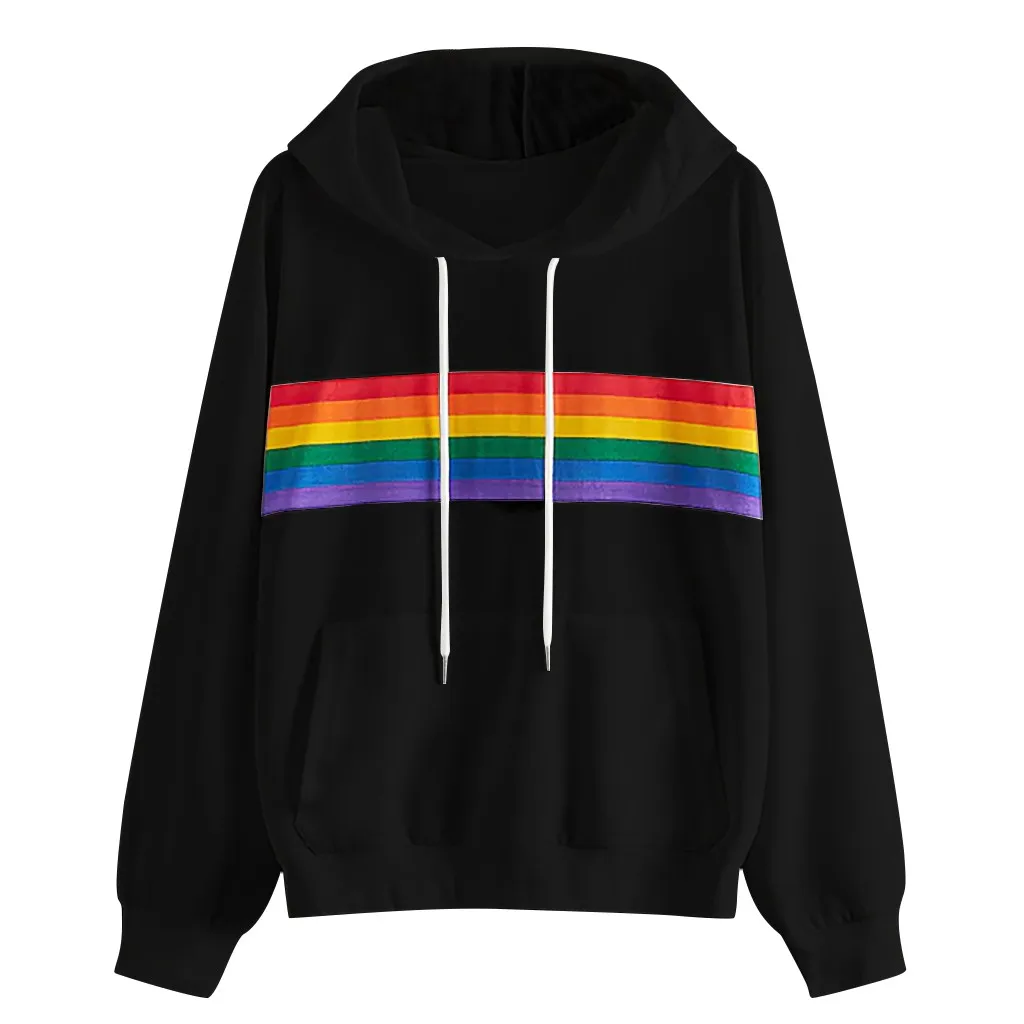 Woman Fashion Casual Loose O-Neck Rainbow Print Hoodie Long Sleeve PulloveAutumn Winter Boy Jobs Work Trendy Style Fashion
Woman Fashion Casual Loose O-Neck Rainbow Print Hoodie Long Sleeve PulloveAutumn Winter Boy Jobs Work Trendy Style Fashion