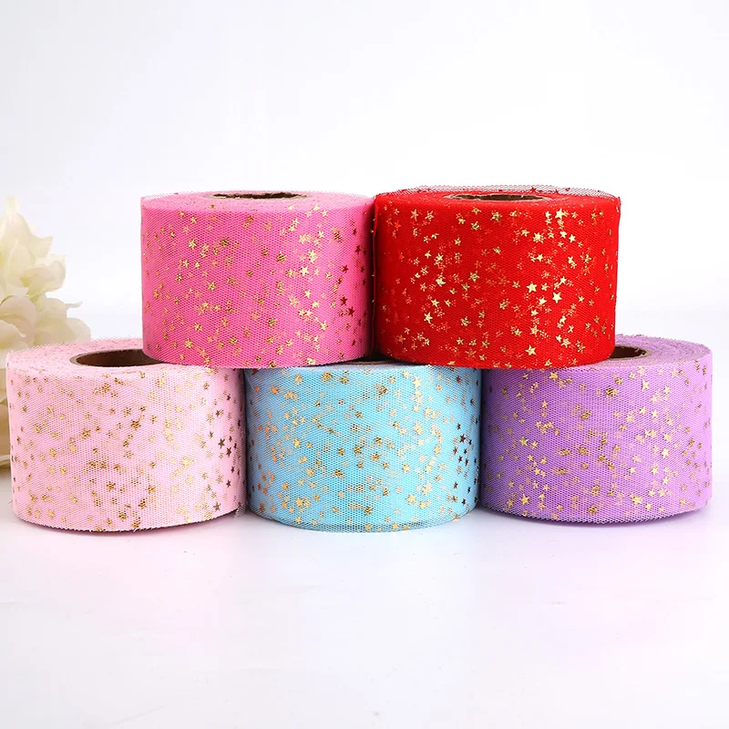 6cm*45m Gold Star Tulle Roll Spool Fabric DIY Baby Girls Birthday Tutu Skirt Party DIY Craft Romantic Wedding Table Decoration
6cm*45m Gold Star Tulle Roll Spool Fabric DIY Baby Girls Birthday Tutu Skirt Party DIY Craft Romantic Wedding Table Decoration