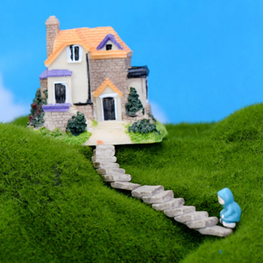 

1PC Mini Stair Step Artificial Landscaping Bend Straight Bridge Fairy Garden Decoration Micro Landscape DIY Ornaments Supply